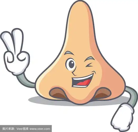 两指鼻子卡通人物造型