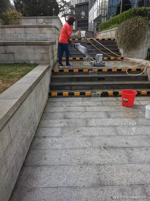 某写字楼外围花园石材清洗集锦