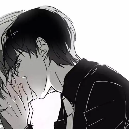 真人情侣头像一人一半动漫高清黑色霸气