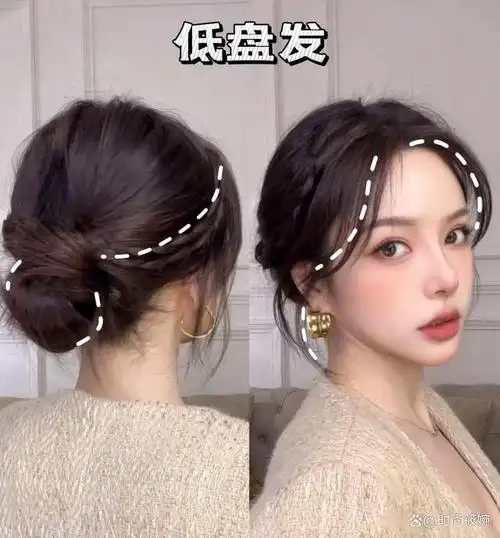 圆脸女生,究竟适合"披发"还是"扎发"?看这3组对比图就知道