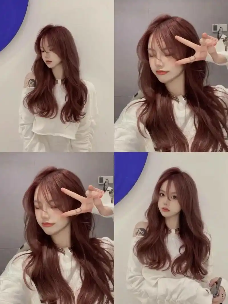 显白的发色"粉棕色"无需褪色即可染出图片效果暖色系发色基本 - 抖音