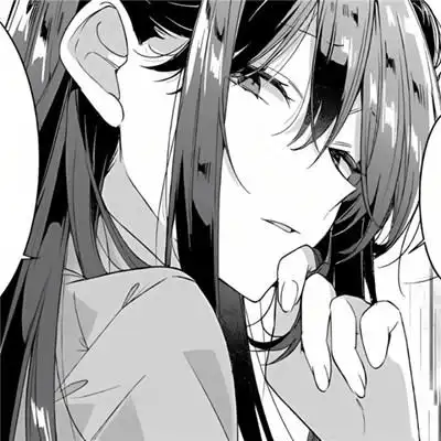 超酷黑白卡通动漫头像女生