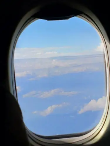 飞机上自拍