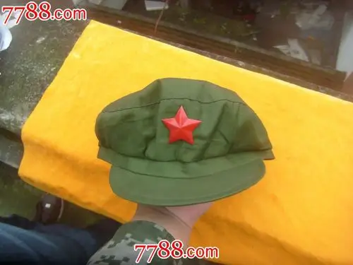 全新76年65式军帽 帽徽