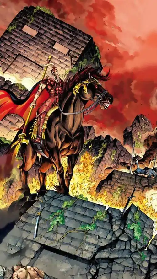 漫画西行纪三眼神将杨戬霸气图片手机壁纸大全(4)