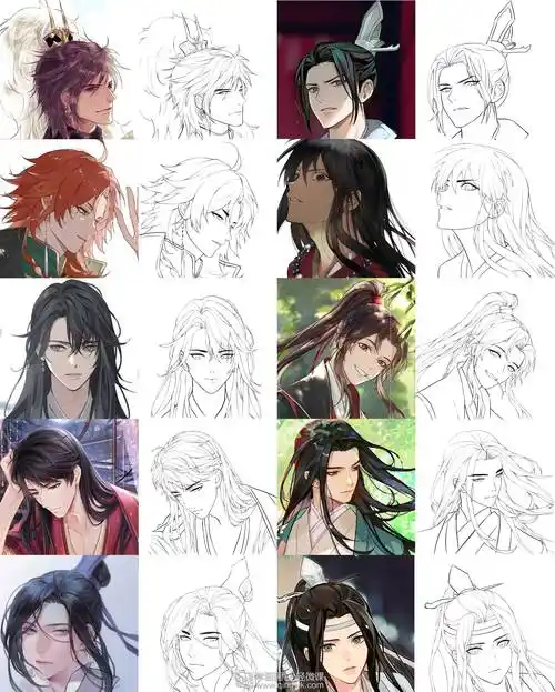 古风插画嘴巴的基本画法