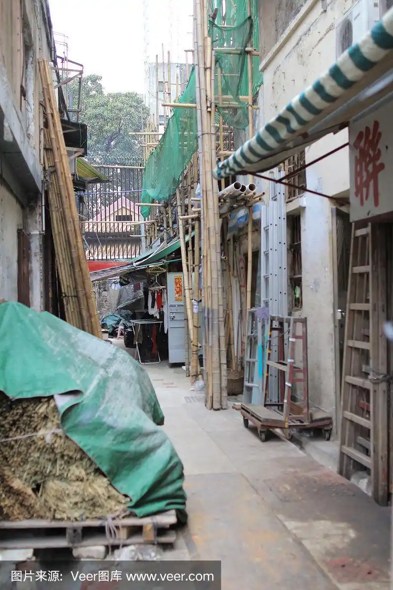 香港杂乱的小巷