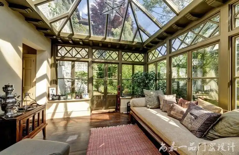 高端铝木铝包木系统门窗一体窗阳光房设计安装高端系统阳光房一体窗