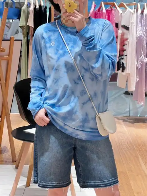 ankorau新品扎染速干t恤