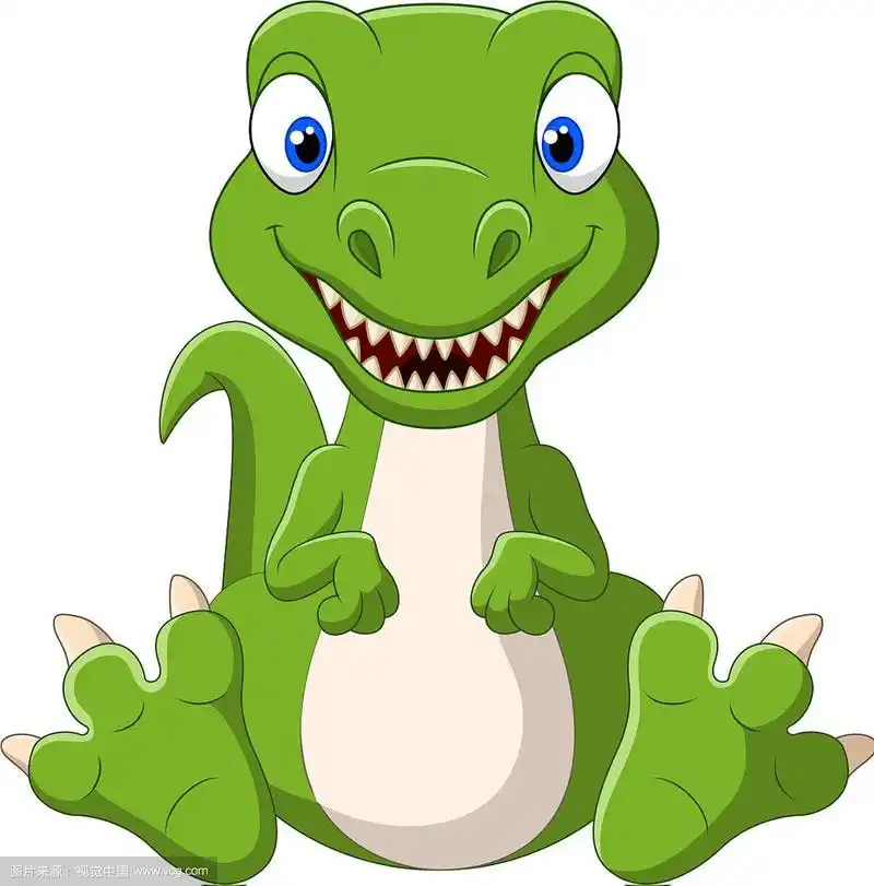 可爱的小恐龙卡通