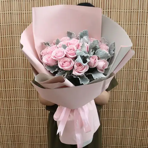 北京生日鲜花速递桔梗绣球玫瑰混搭创意高档花束礼盒同城配送送花