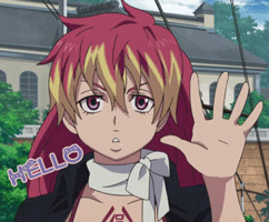 青之驱魔师打招呼hellogif动图_动态图_表情包下载_soogif