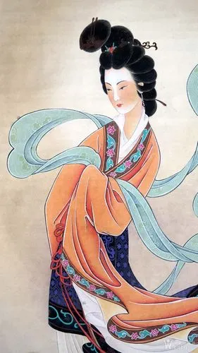 王叔晖《工笔重彩仕女画》旧裱立轴◆近现代京津画派名人字画