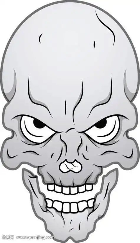 十分恐怖黑白鬼简笔画卡通魔鬼简笔画画法步骤万圣节恶魔怎么画恶魔简