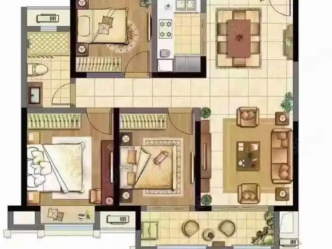 秦皇水岸精装三室四台空调好房首租配套齐全拎包入住密码锁