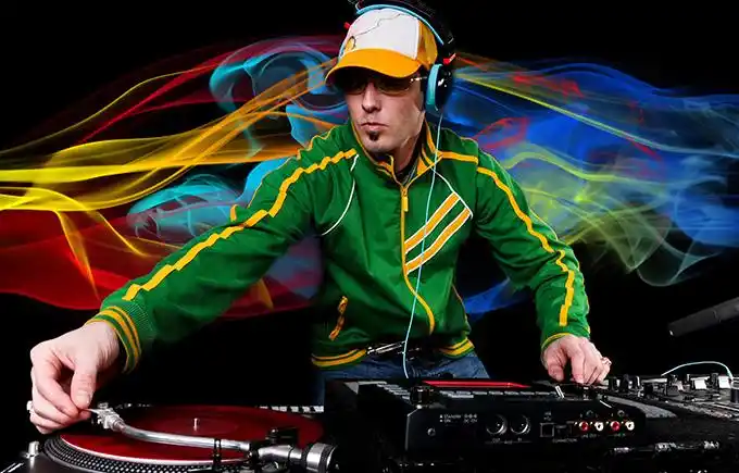 时尚炫酷的dj音乐师高清图片