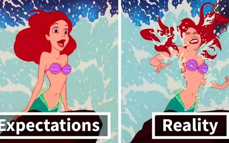 迪士尼公主丑照曝光简直女神变屌丝双下巴女肥宅哈哈哈笑死人了油兔