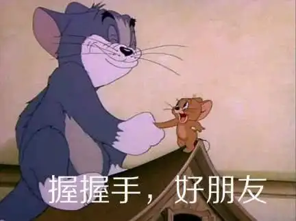 ac娘握手搞笑表情包gif动图表情