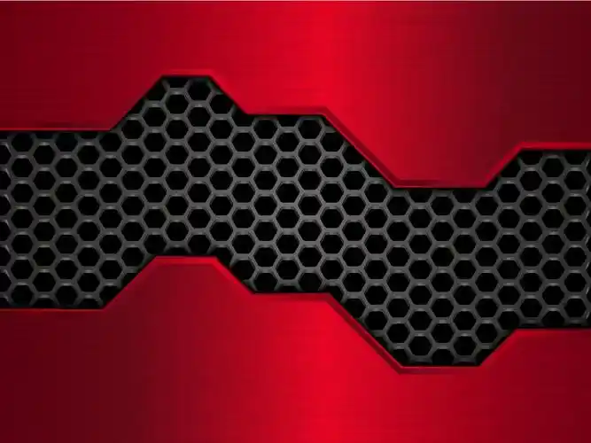 红色金属图案背景