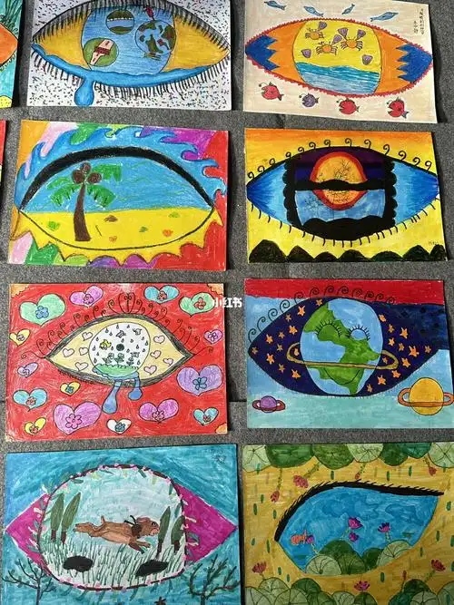 小学美术三年级眼睛的创想