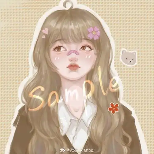 程潇学了怎么久的美术,终于对潇潇下手了,激动#画画##手绘头像##手绘