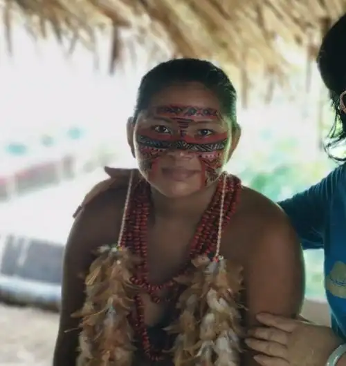 亚马逊雨林中的印第安人