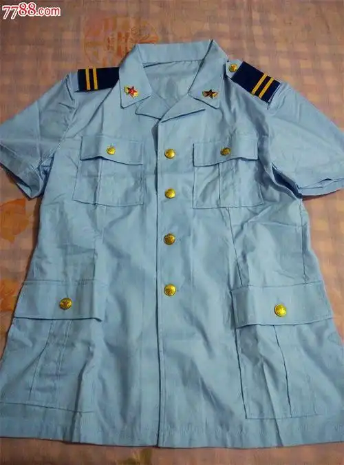 全新87式制式空军干部月白衬衫1号4型