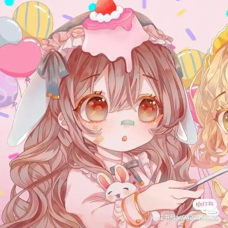 可爱头像女卡通呆萌 闺蜜头像 - 抖音