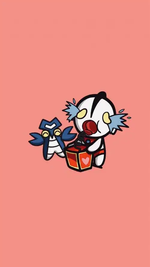 奥特曼和小怪兽呆萌卡通插画