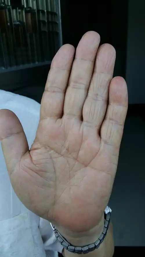 求看手相,这个人喜欢买彩票,请懂手相的人来看一下,有可能中大奖不?