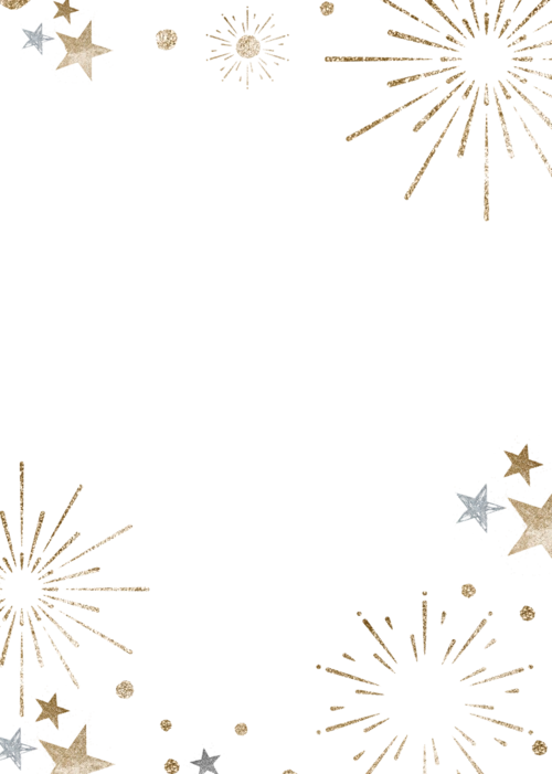 闪光烟火框png透明背景