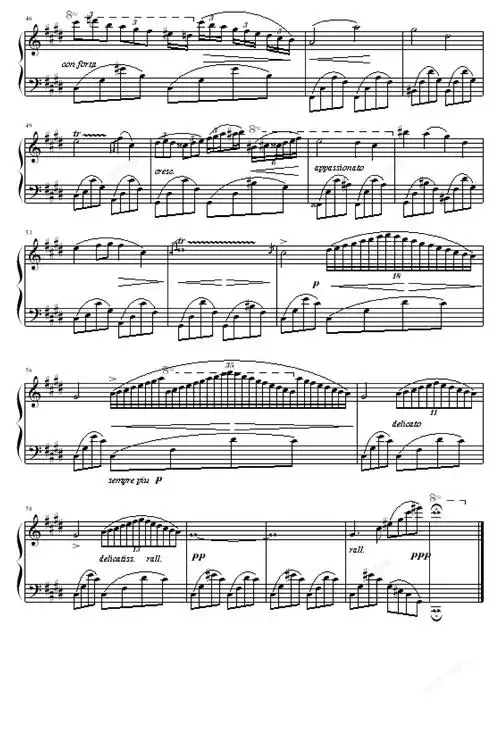 升c小调夜曲,升c小调夜曲钢琴谱,升c小调夜曲e大调钢琴谱,升c小调夜曲