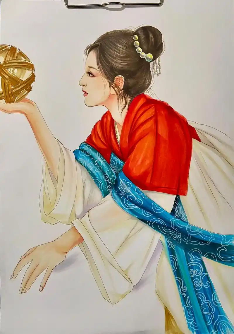 马克笔古风人物