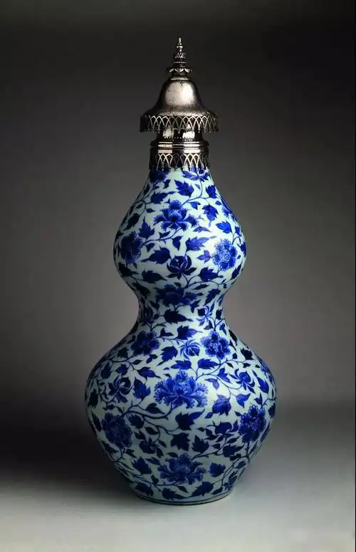 元 青花缠枝牡丹纹葫芦瓶葫芦瓶