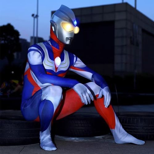 无限赛罗抖音夏季新款cos表演服装潮儿童奥特曼衣服迪迦欧布套装