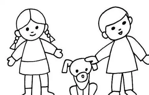 简笔画男孩女孩简笔画男孩女孩图片