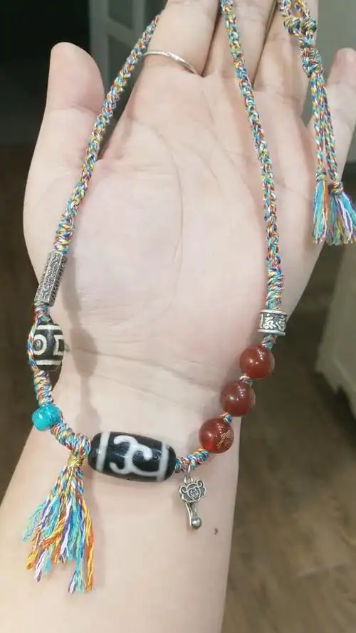 客订天珠锁骨链