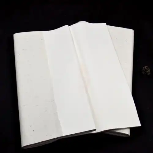 纯手工宣纸半熟宣豆腐煮锤宣仿古半熟三四尺书法国画创作专用宣纸