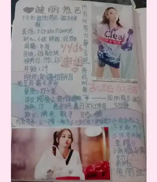 迪丽热巴手帐,欢迎投稿