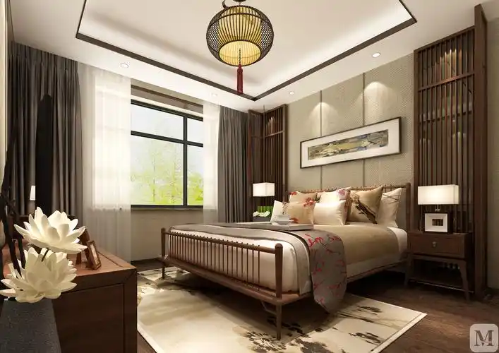 9万145㎡中式三房装修中国式·恬静优雅-红星美凯龙家装效果图