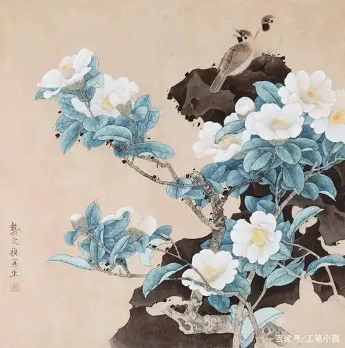 清新淡雅,平静中显示不同,新式与传统结合工笔作品