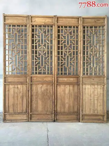 清代老隔扇完整无修补包老