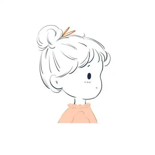 独特的简约手绘女生头像,个性头像图片-回车桌面