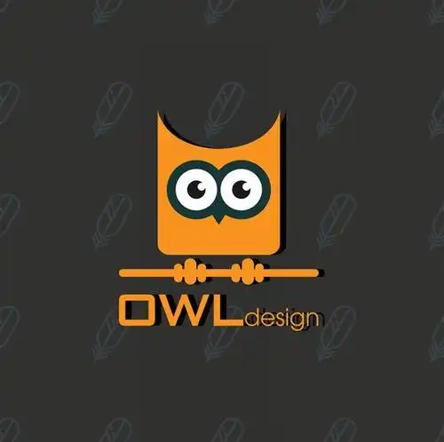 猫头鹰头像矢量图