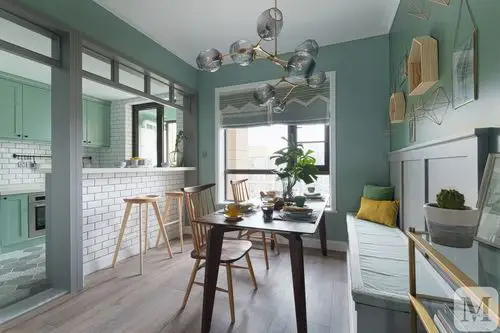 简约餐厅背景墙装修效果图