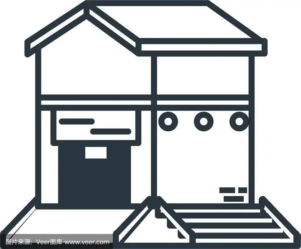 仓库建筑孤立图标