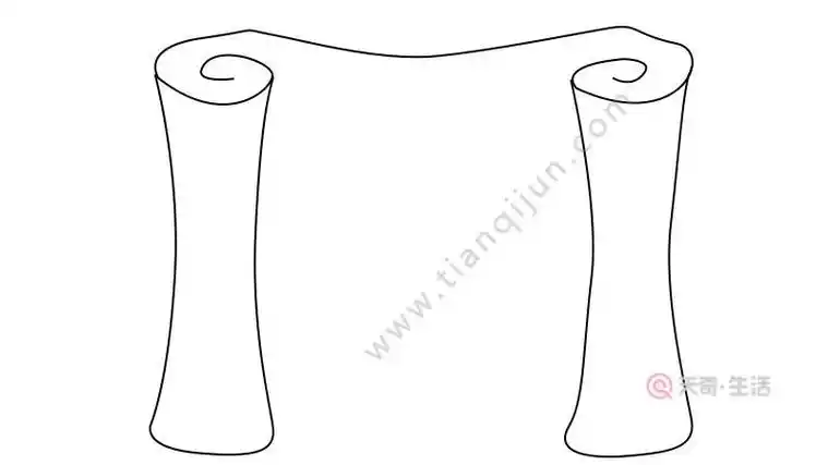 古代老画卷简笔画