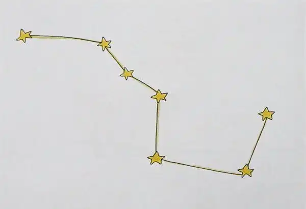 北斗七星怎么画
