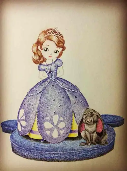 小公主苏菲亚彩铅教程