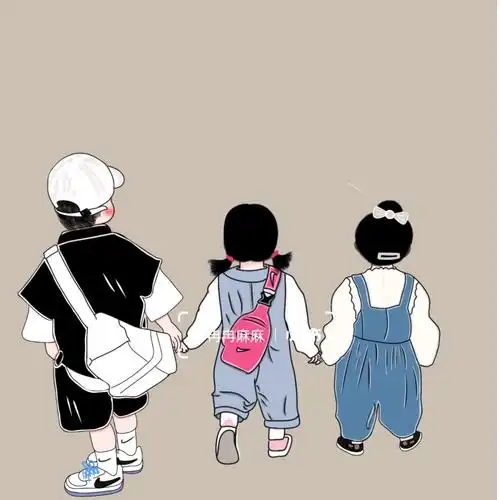 原创手足情深兄妹萌娃图片